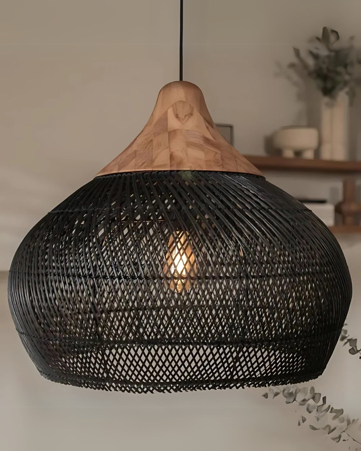 Curvy Basket Weave Ceiling Light