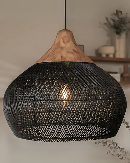 Curvy Basket Weave Ceiling Light