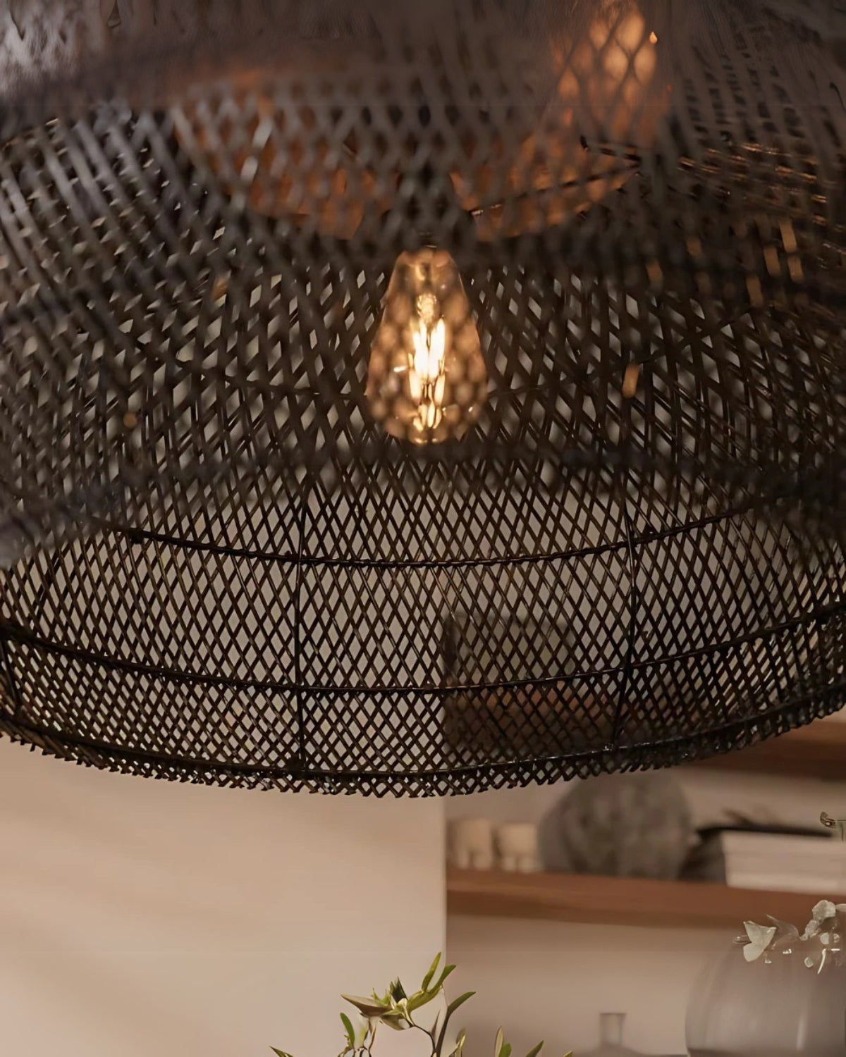 Curvy Basket Weave Ceiling Light