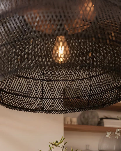 Curvy Basket Weave Ceiling Light