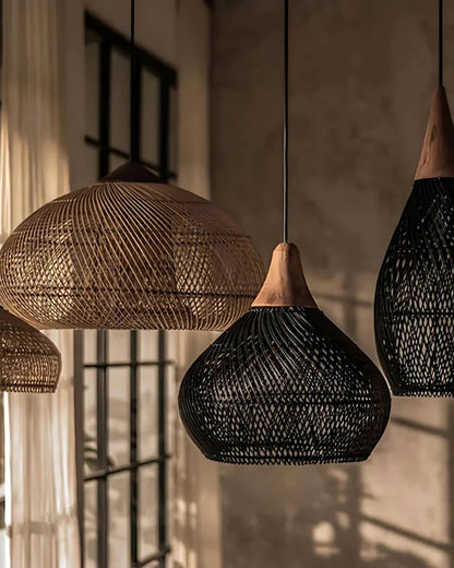 Curvy Basket Weave Ceiling Light