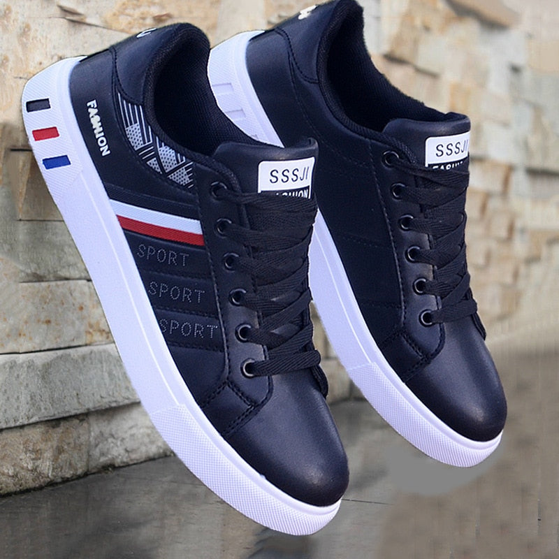 Men's Lace-Up Low-Top Casual Sneakers