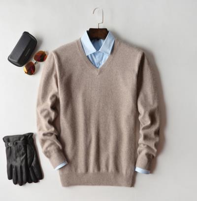 Men's V-Neck Long Sleeve Sweater