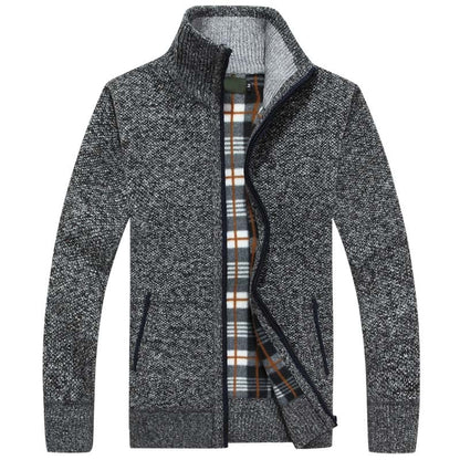 Textured Collared Zippered Pocketed Ribbed Jacket