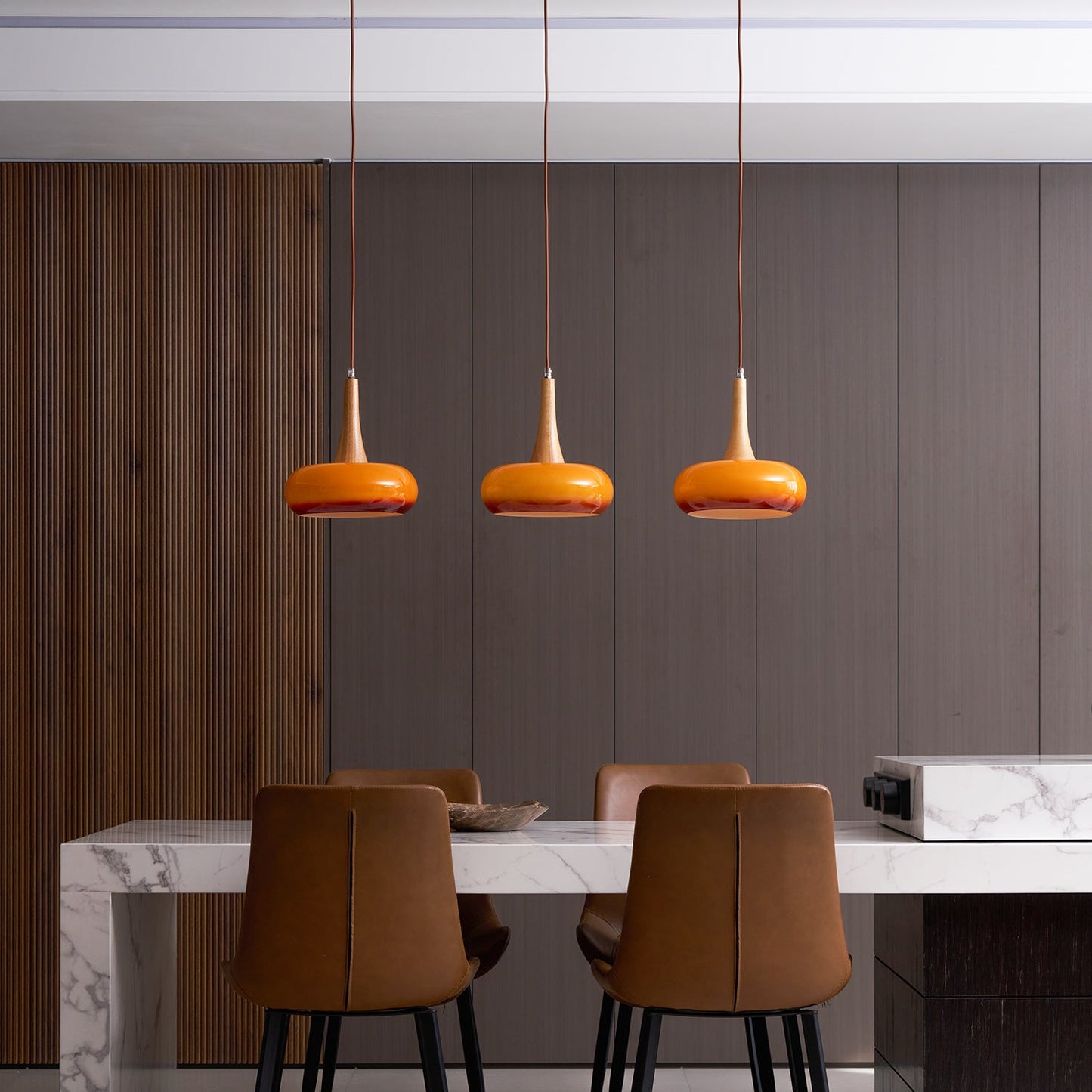 Oblate Spheroid Pendant Light