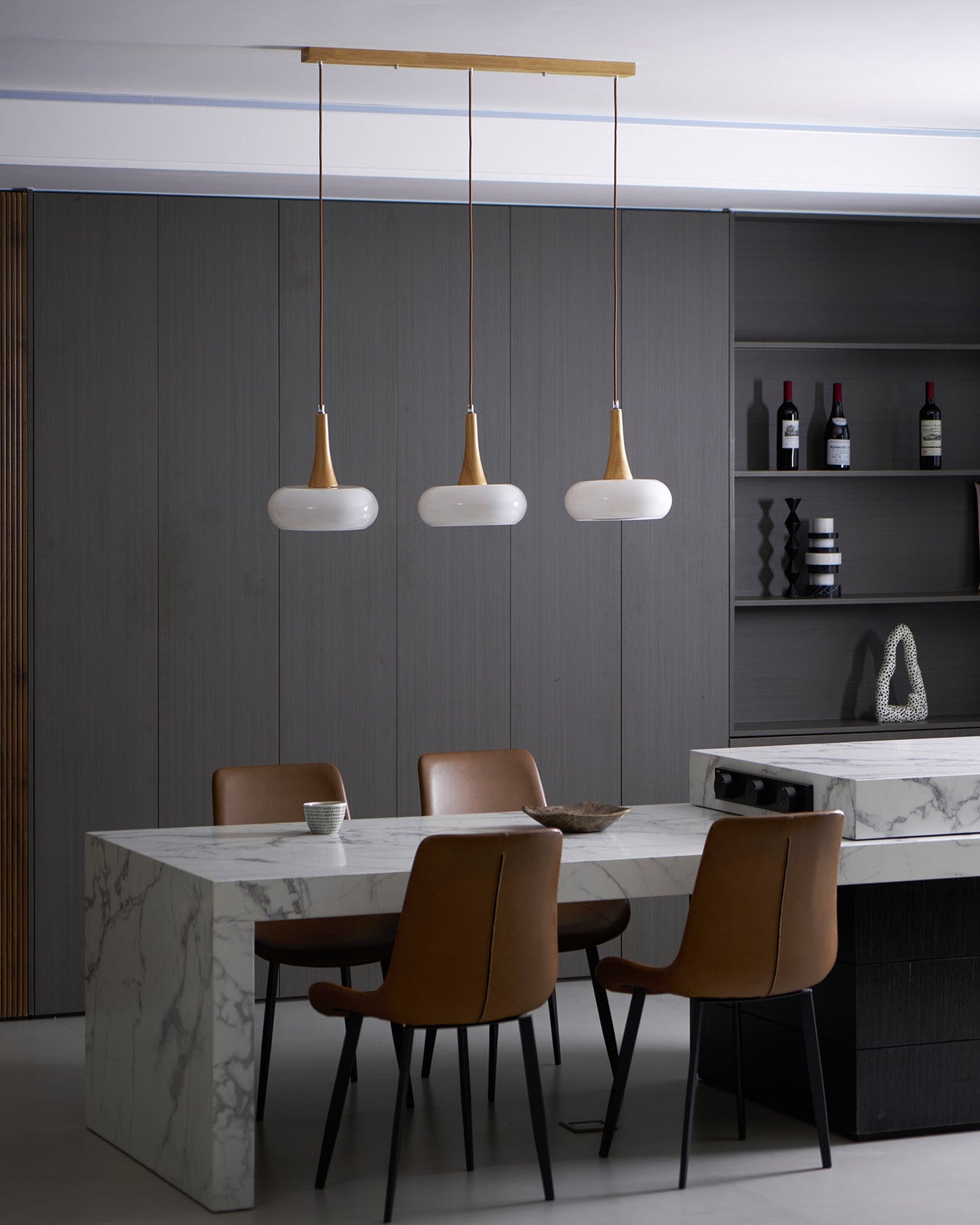Oblate Spheroid Pendant Light