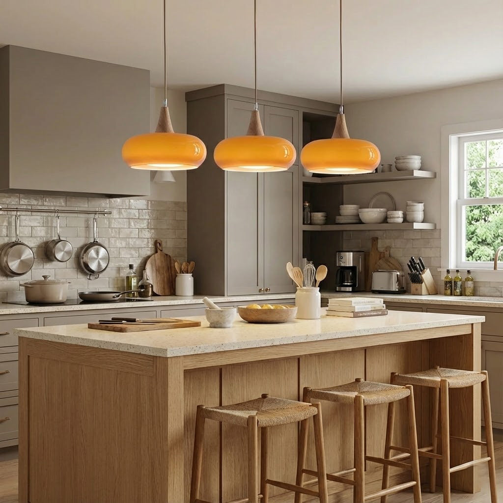 Oblate Spheroid Pendant Light