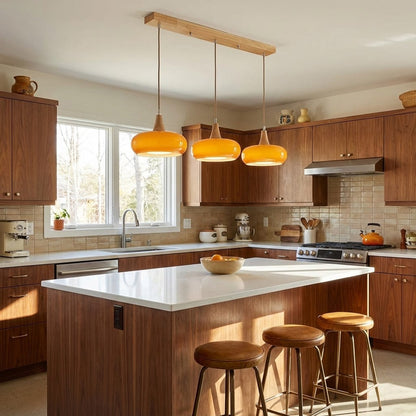 Oblate Spheroid Pendant Light