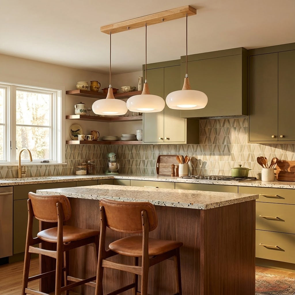 Oblate Spheroid Pendant Light