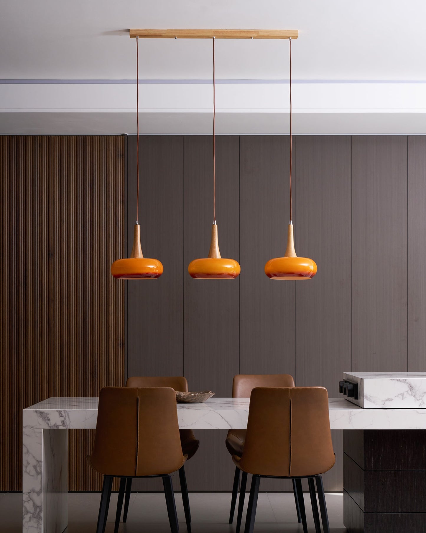 Oblate Spheroid Pendant Light