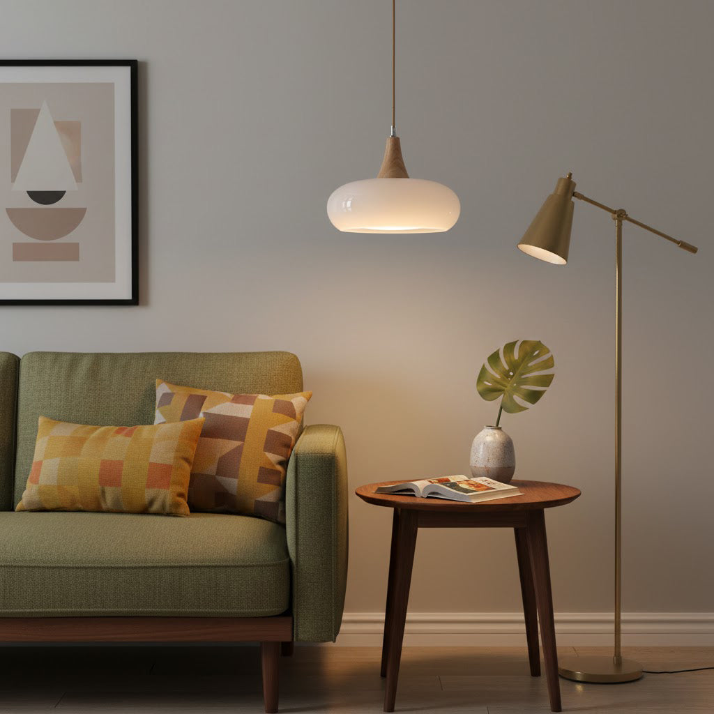 Oblate Spheroid Pendant Light