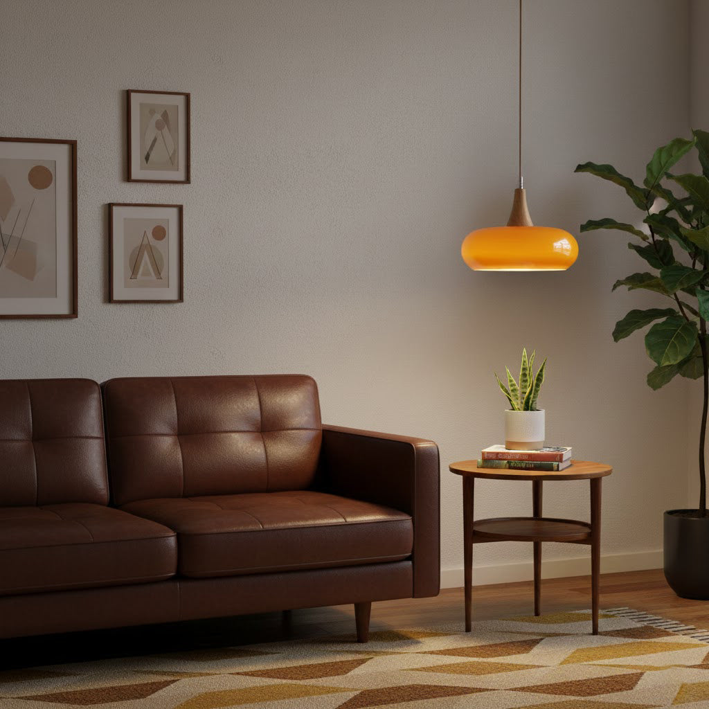 Oblate Spheroid Pendant Light