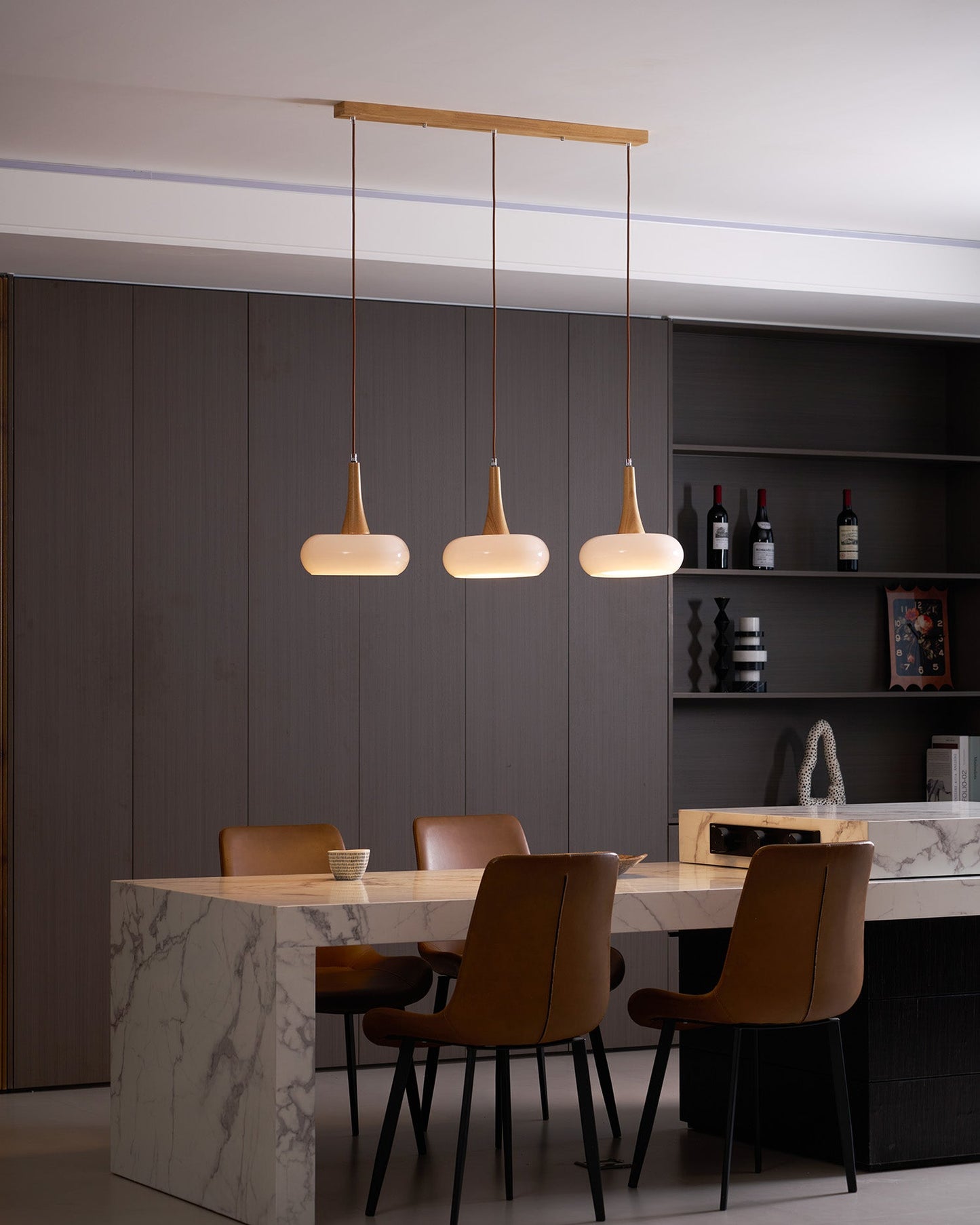 Oblate Spheroid Pendant Light