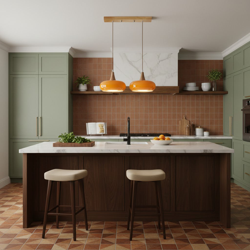 Oblate Spheroid Pendant Light