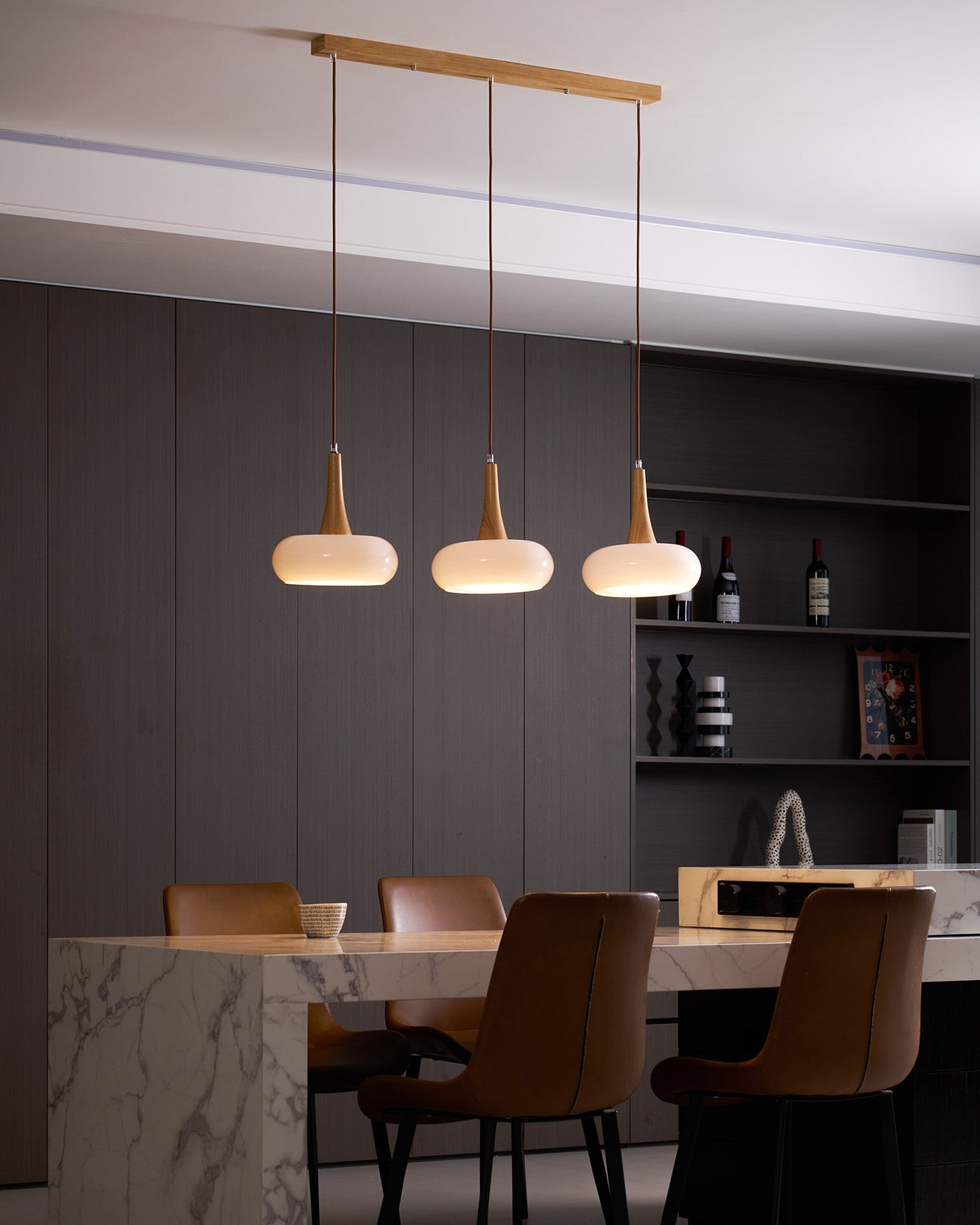 Oblate Spheroid Pendant Light