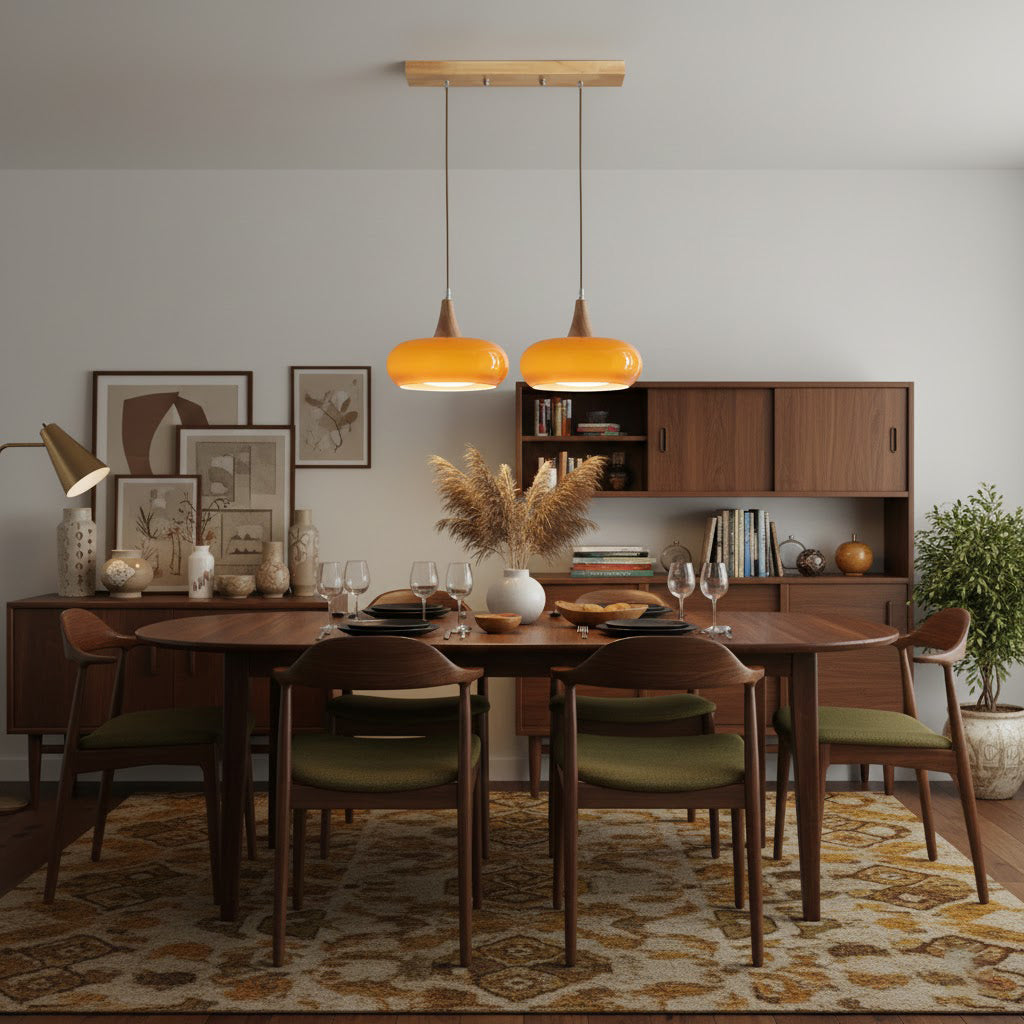 Oblate Spheroid Pendant Light