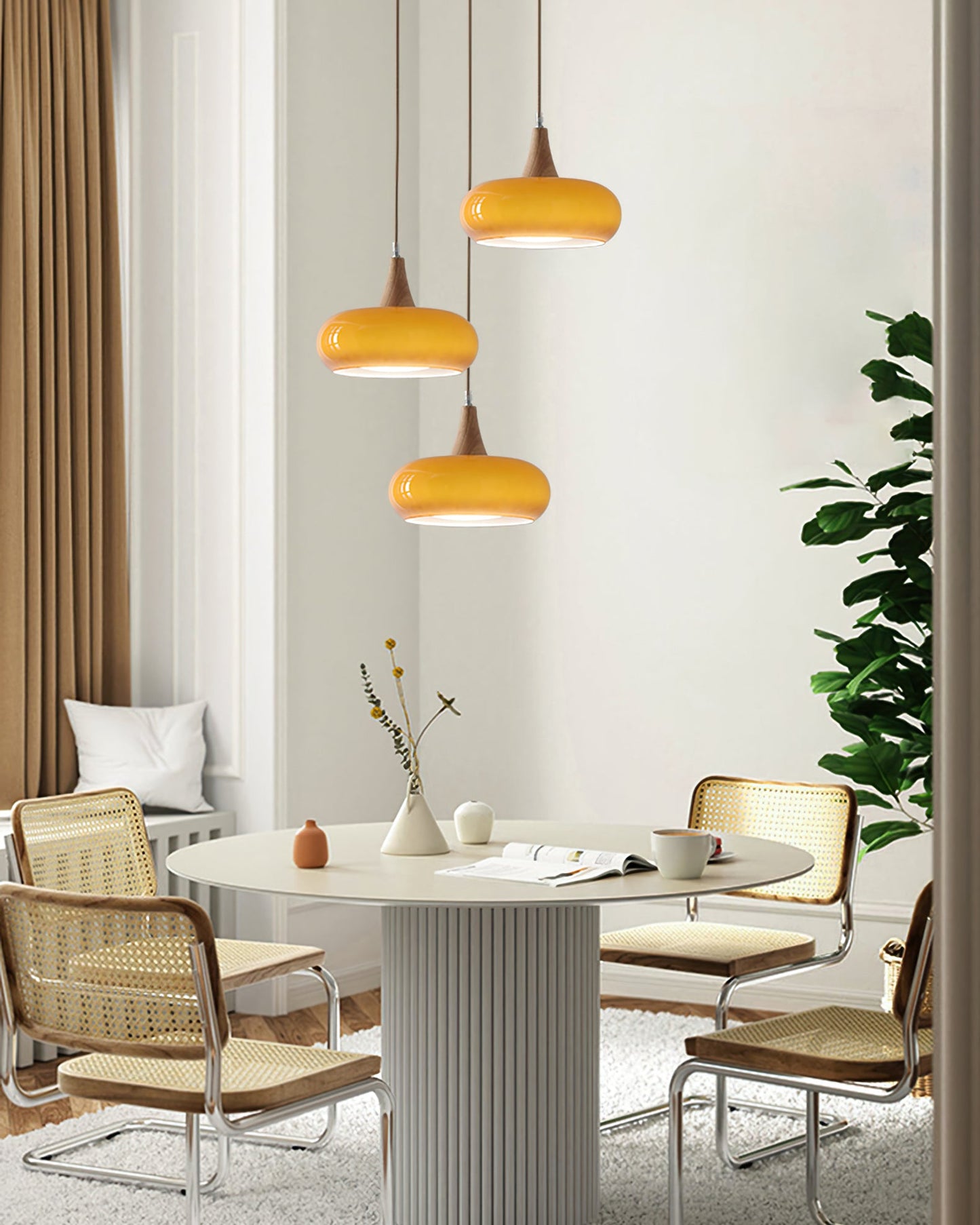 Oblate Spheroid Pendant Light
