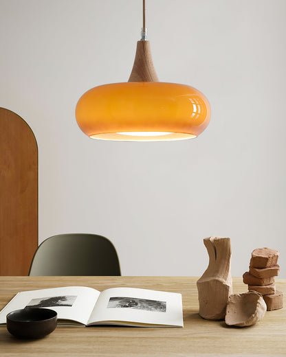 Oblate Spheroid Pendant Light