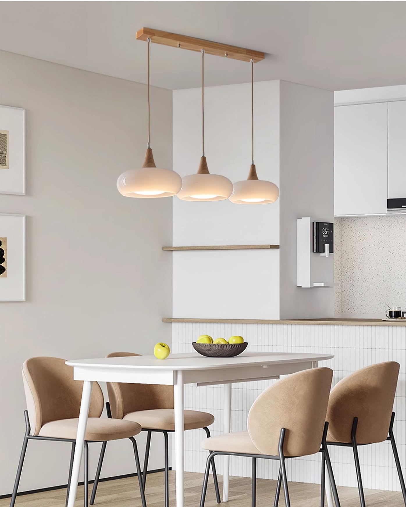 Oblate Spheroid Pendant Light