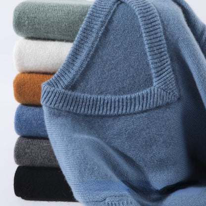 Men's V-Neck Long Sleeve Sweater