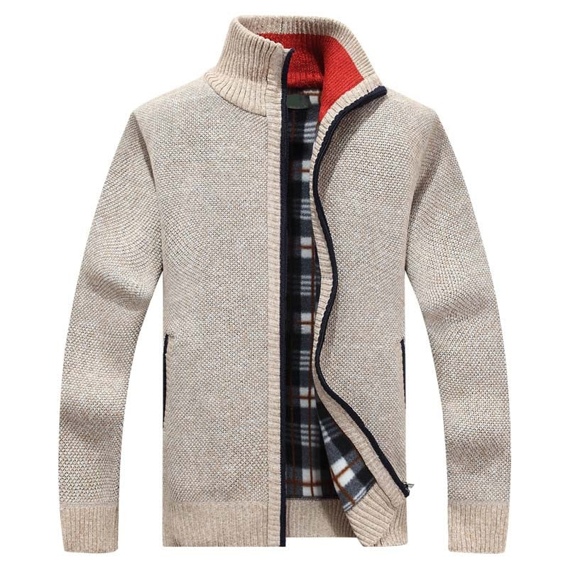 Textured Collared Zippered Pocketed Ribbed Jacket
