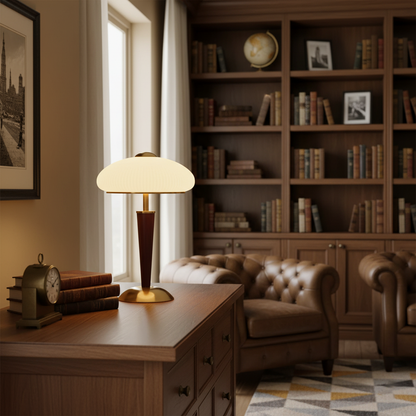 Table Lamp with Umbrella Shade