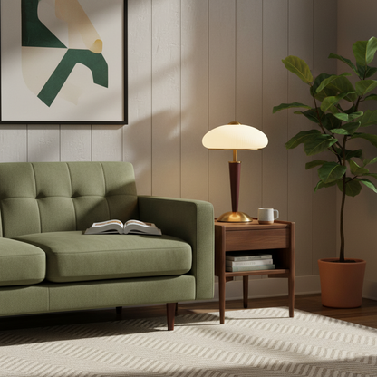 Table Lamp with Umbrella Shade