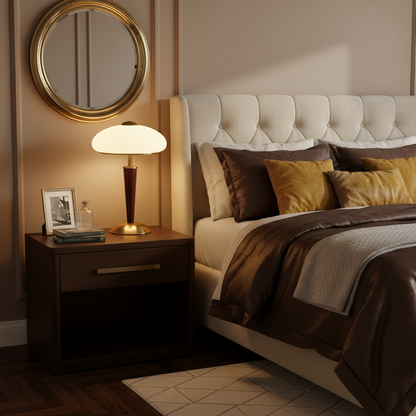 Table Lamp with Umbrella Shade