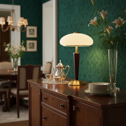 Table Lamp with Umbrella Shade