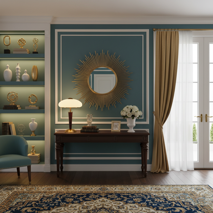 Table Lamp with Umbrella Shade