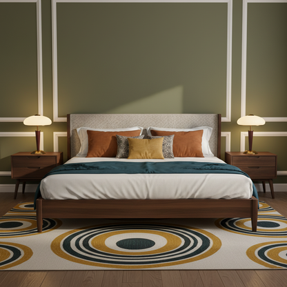 Table Lamp with Umbrella Shade