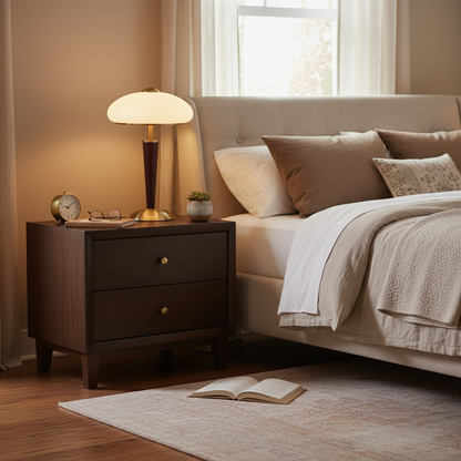 Table Lamp with Umbrella Shade