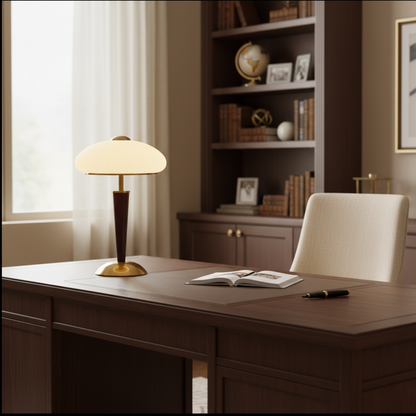 Table Lamp with Umbrella Shade