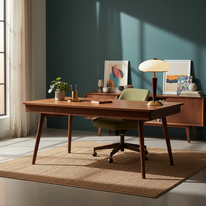 Table Lamp with Umbrella Shade