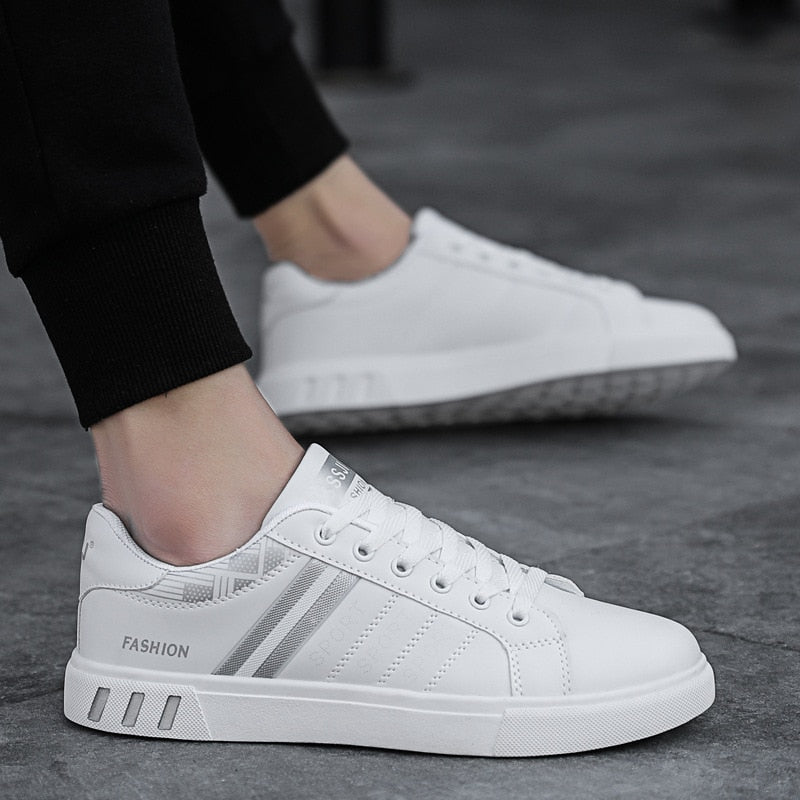 Men's Lace-Up Low-Top Casual Sneakers