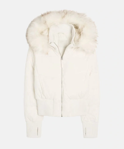 Hooded Quilted Puffer Jacket For Women