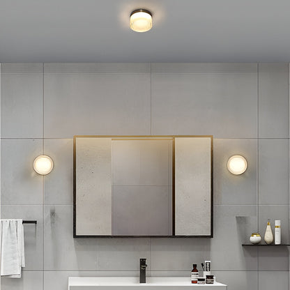 Ribbed Circular Wall Light