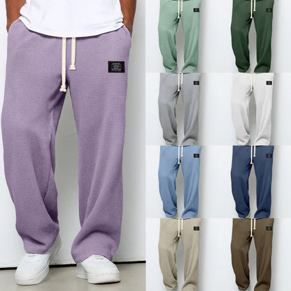 Drawstring Straight Trousers