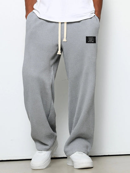 Drawstring Straight Trousers