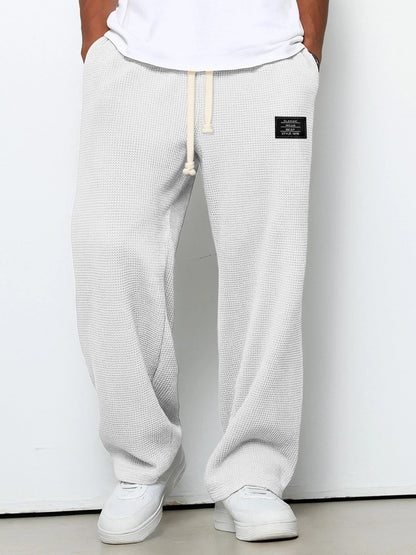 Drawstring Straight Trousers