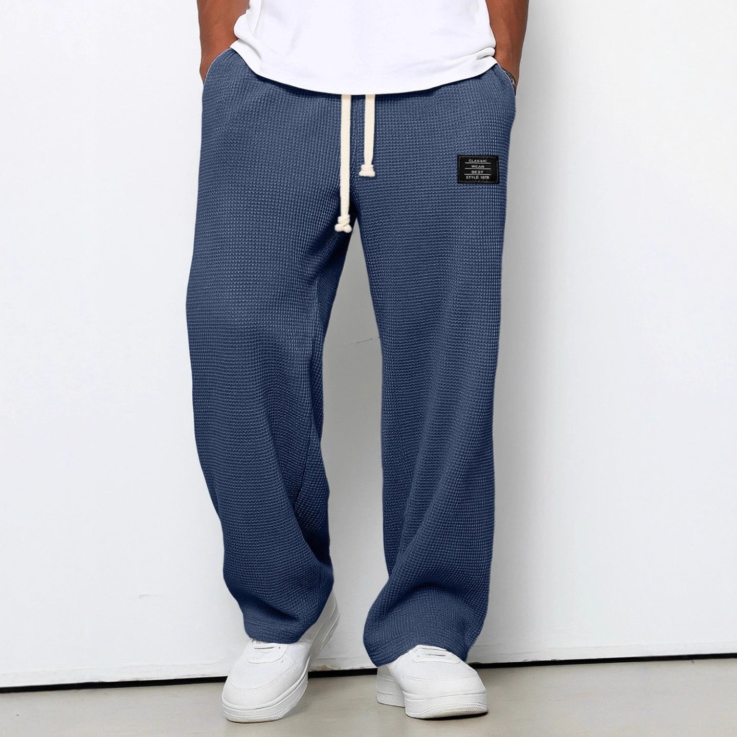 Drawstring Straight Trousers