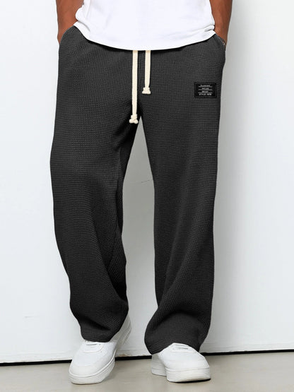 Drawstring Straight Trousers