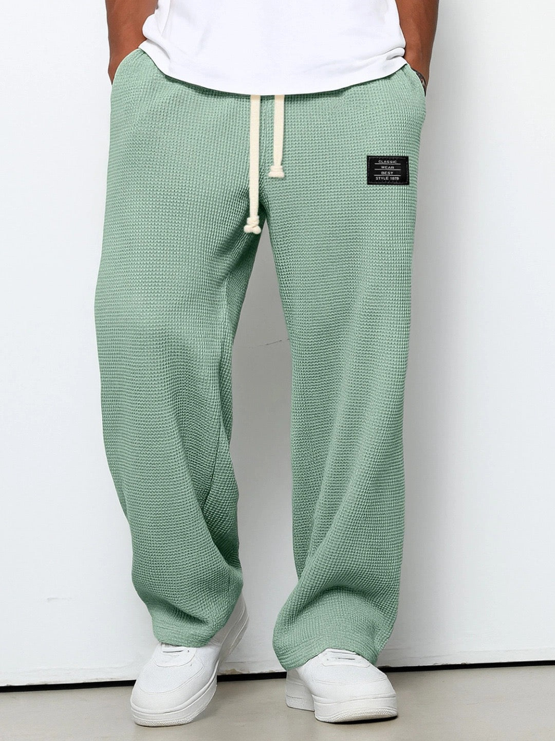 Drawstring Straight Trousers