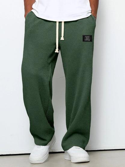 Drawstring Straight Trousers