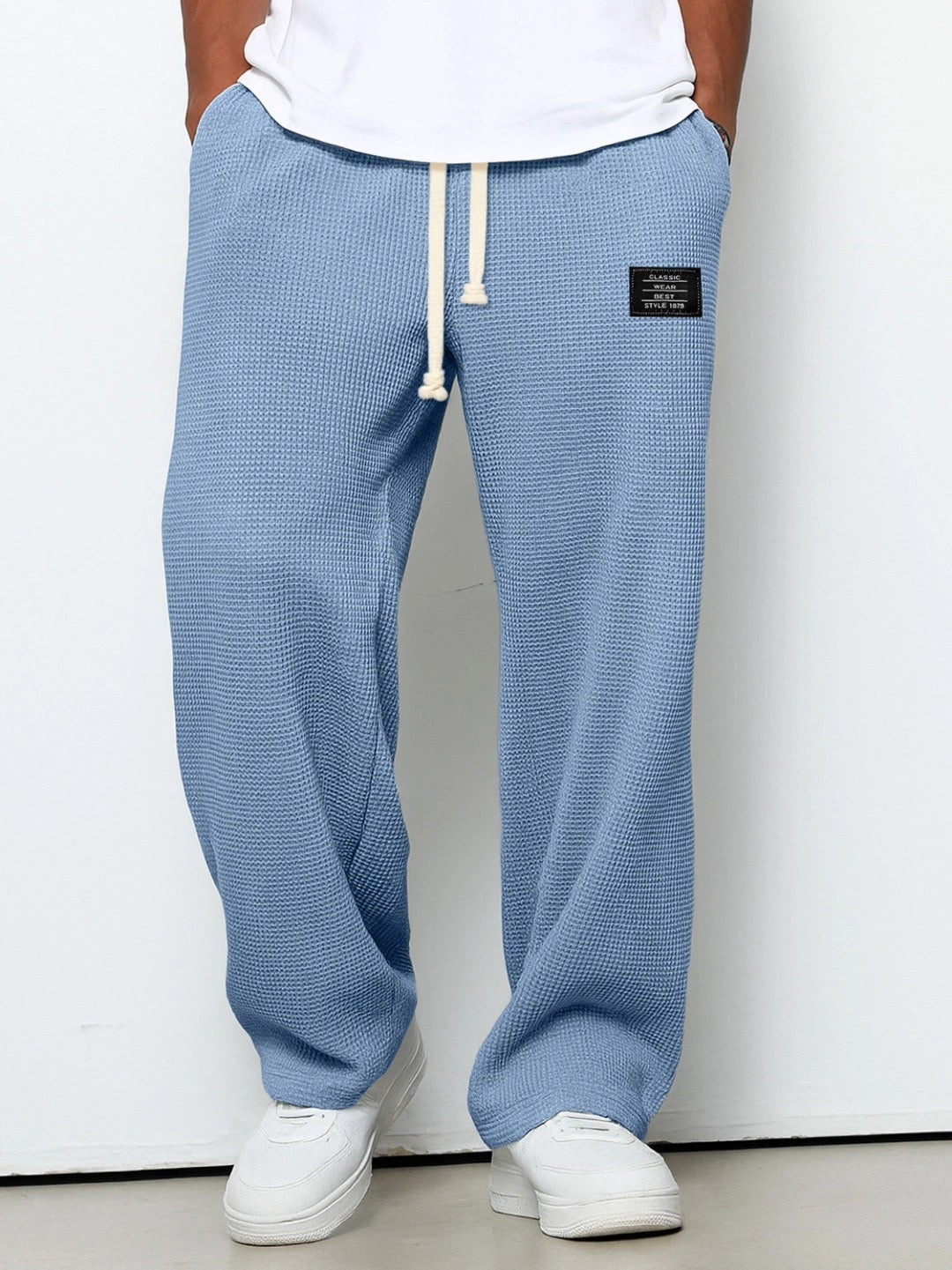 Drawstring Straight Trousers
