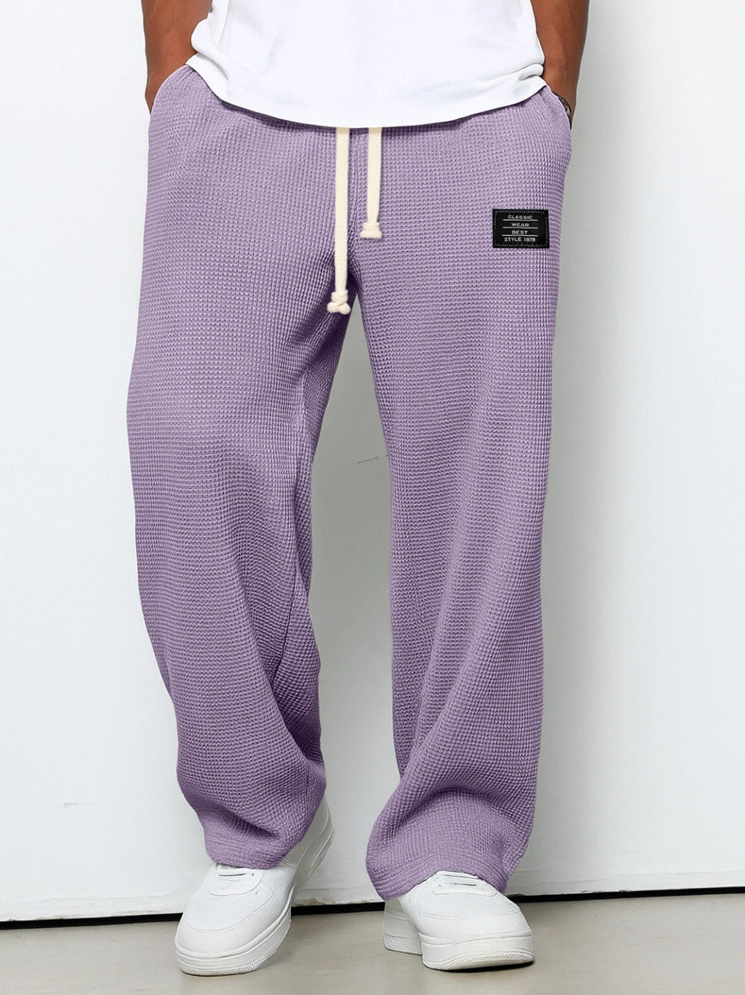 Drawstring Straight Trousers