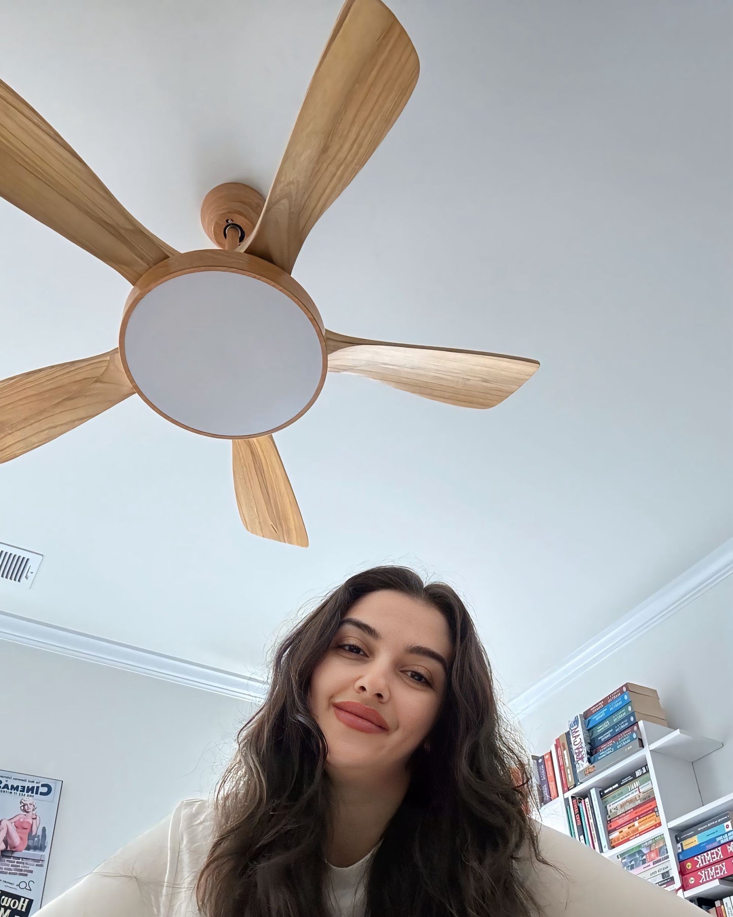 LED Ceiling Light with Reversible Fan