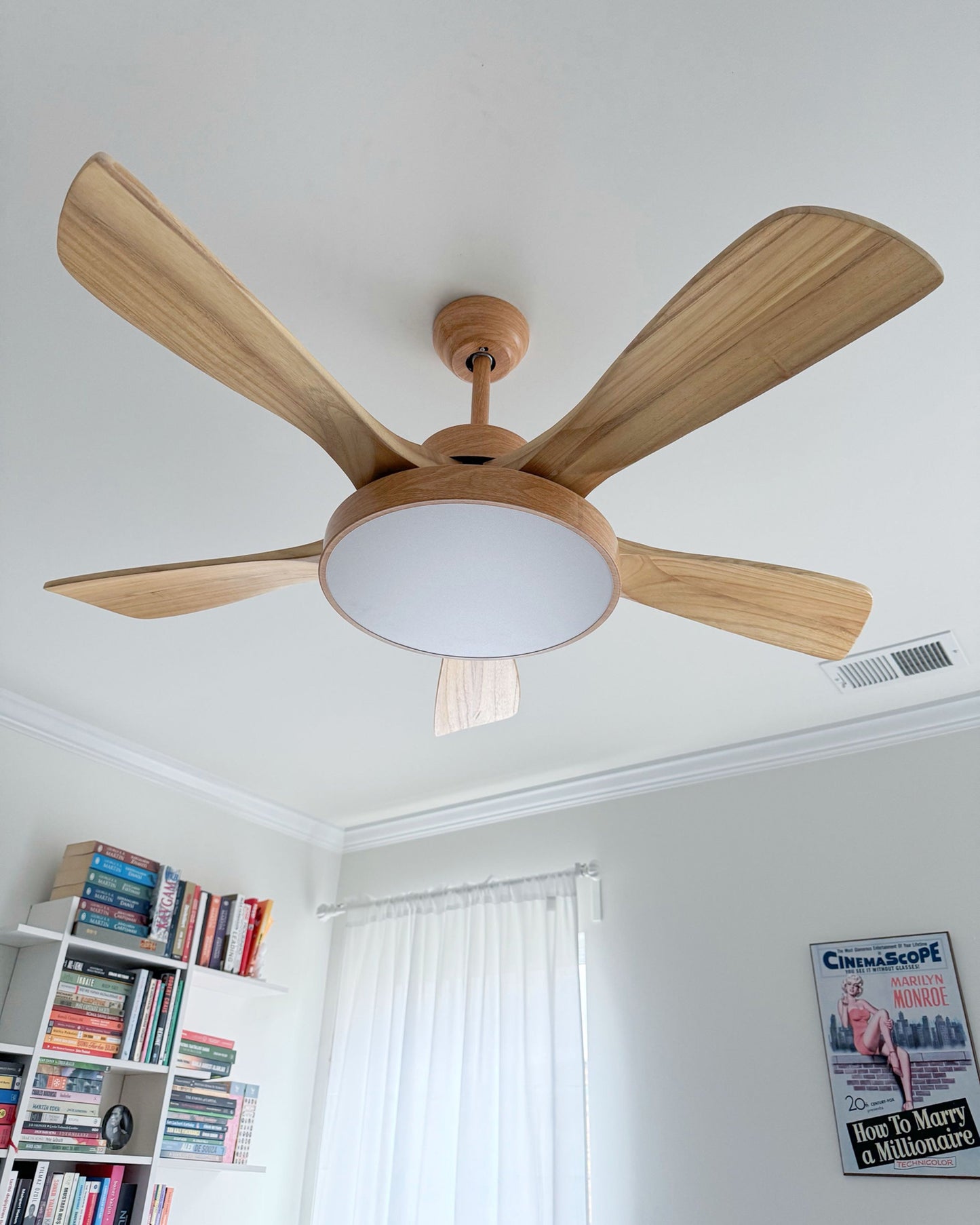 LED Ceiling Light with Reversible Fan