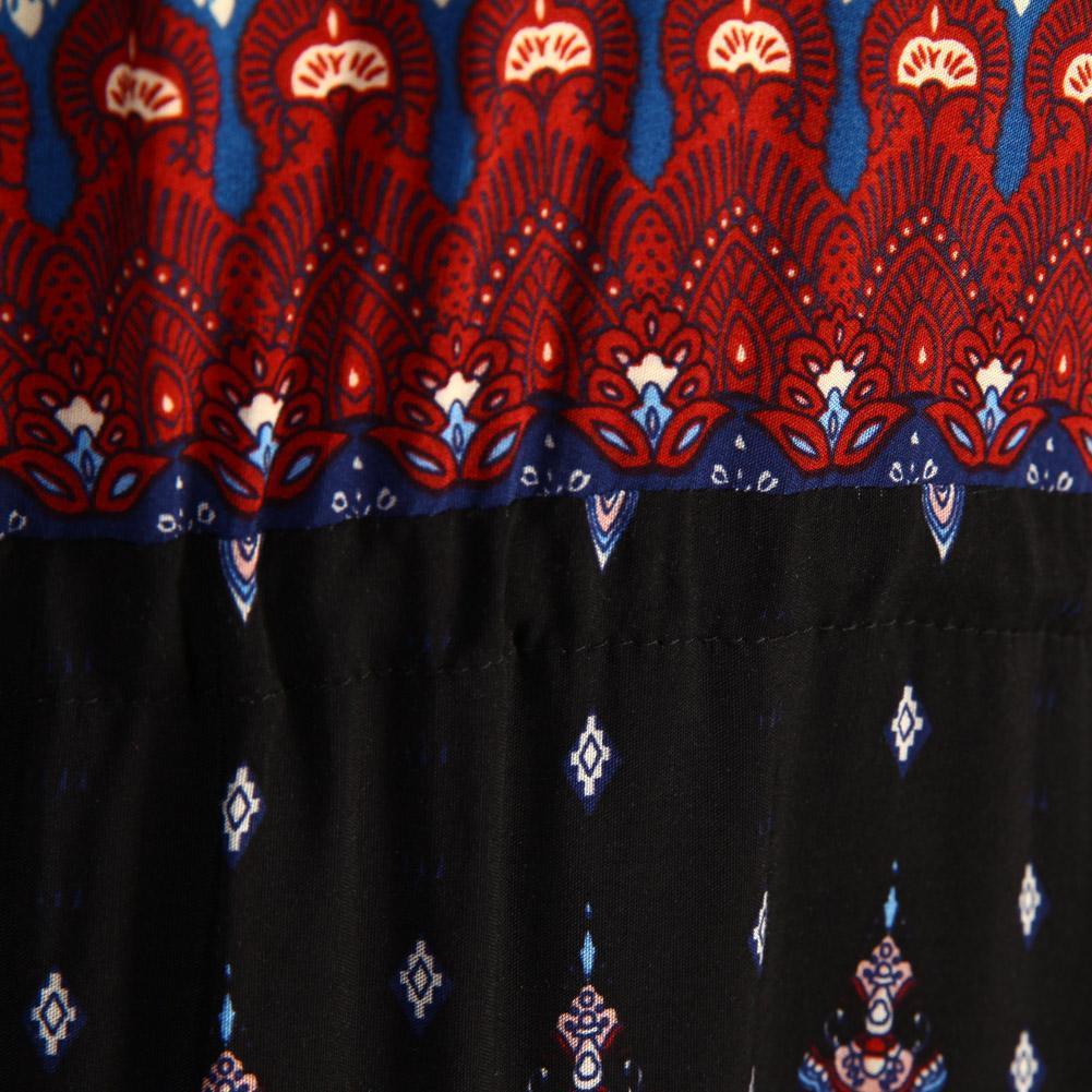 Printed Button Maxi Dress