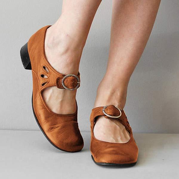 Buckle Strap Women's Shoes